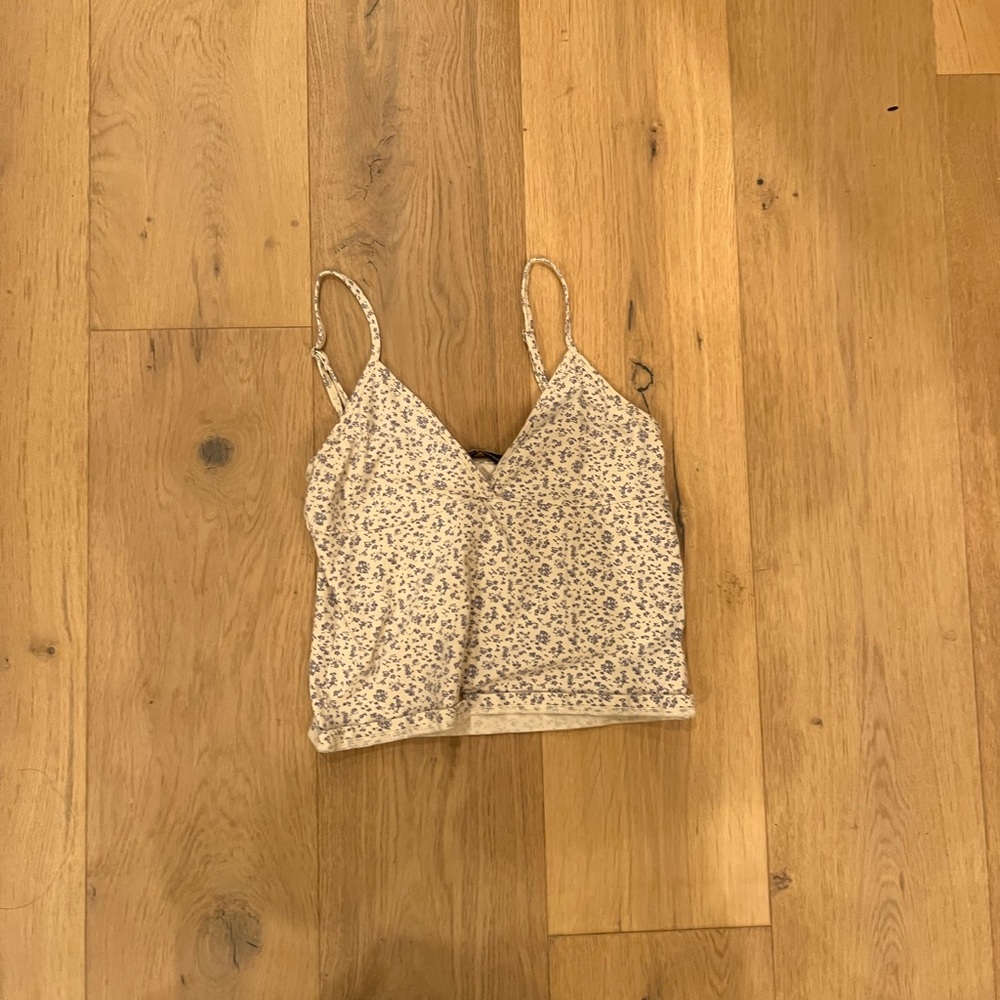 brandy melville floral tank